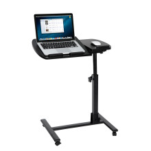 SUPER DEAL In hoek en hoogte verstelbare mobiele laptopstandaard met afsluitbare wielen Bank/bed Bijzettafel Ziekenhuistafelstandaard Winkelwagen