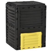Outsunny Tuin Composteerbak 80 Gallon Buiten Grote Capaciteit Composter Snelle Creatie van Vruchtbare Bodem