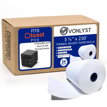 Role papru pro termln tiskrnu Vonlyst pro Toast TP200 Tiskrna ctenek Msto prodeje (24 rol)