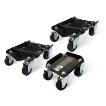 MaxxHaul 50859 Snowmobile Moving Dolly Set 1500lbs Load Capacity V-Slide Anti-Slip Rubber Pads Straps Firmly Attaching on Skis