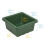 ECR4Kids Square Bin with Lid  Storage Containers  Hunter Green  4-Pack 2