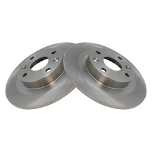 TRQ bageste bremseotorer Sæt solid kompatibel med 1991-2002 Ford Escort 1994-2005 Mazda Miata 1992-1995 MX-3 1990-1998 Protege 1991-1999 Mercury