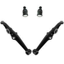 TRQ Front Lower Control Arm with Ball Joint Set Compatible with 1988-1991 Honda Civic CRX