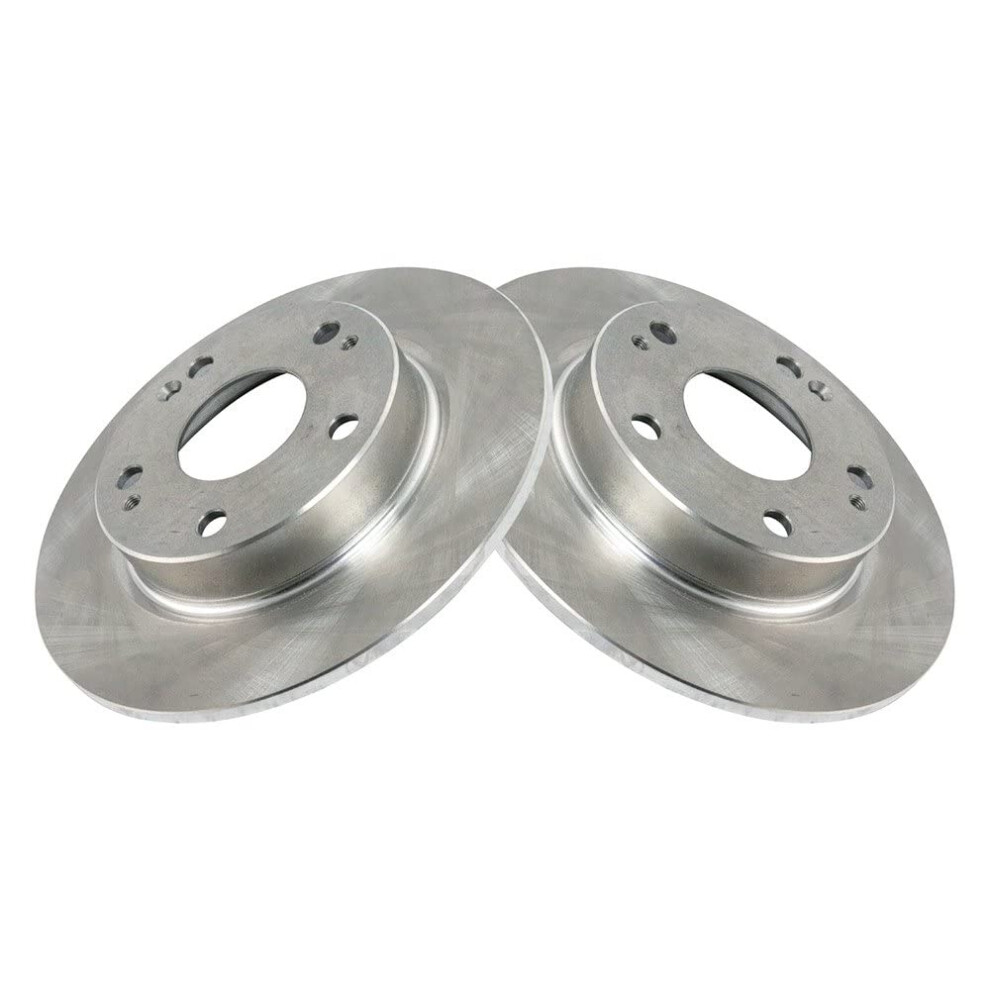 Trq Rear Brake Rotors Set Solid Compatible With 2016-2023 Honda Civic 2019-2022 Insight 191213783351