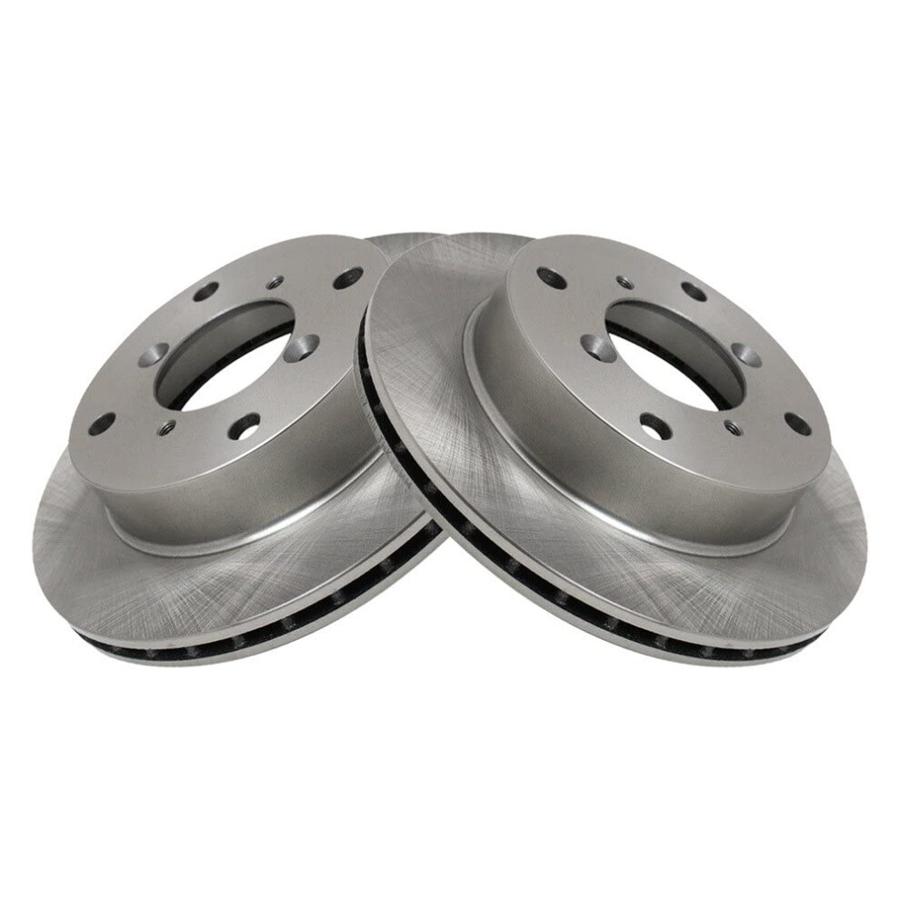 Trq Front Brake Rotors Set Vented Compatible With 1998-2001 Chevrolet Metro 1989-1997 Geo 1990-2001 Suzuki Swift 191213781241