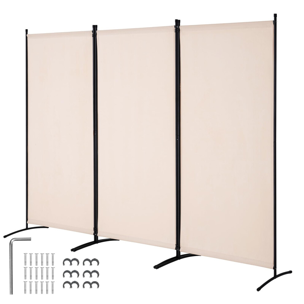VEVOR Room Divider  3 Panel Room Divider  Folding Privacy Screen and Portable Partition Divider for Room Separation  Freestanding Room Partitions for