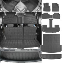 powoq Floor Mat Compatible with 2020-2025 Hyundai Palisade Cargo Mat TPE Trunk Mat Cargo Liner Replacement for 2020-2023 2024 2025 Hyundai Palisade A