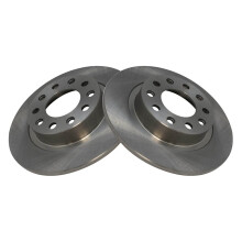 TRQ achterremschijven set massief compatibel met 2013-2016 Dodge Dart