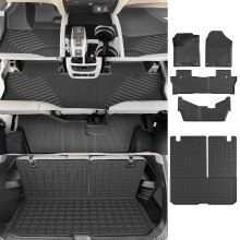 Alfombrilla Powoq compatible con Honda Pilot 2016-2022, alfombrilla de carga con respaldo, revestimiento de carga de repuesto para accesorios Hon