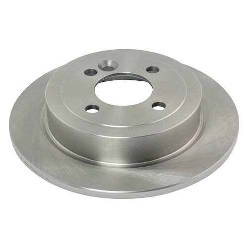 TRQ Rear Brake Rotors Set Solid Compatible with 2002-2006 Mini Cooper 1
