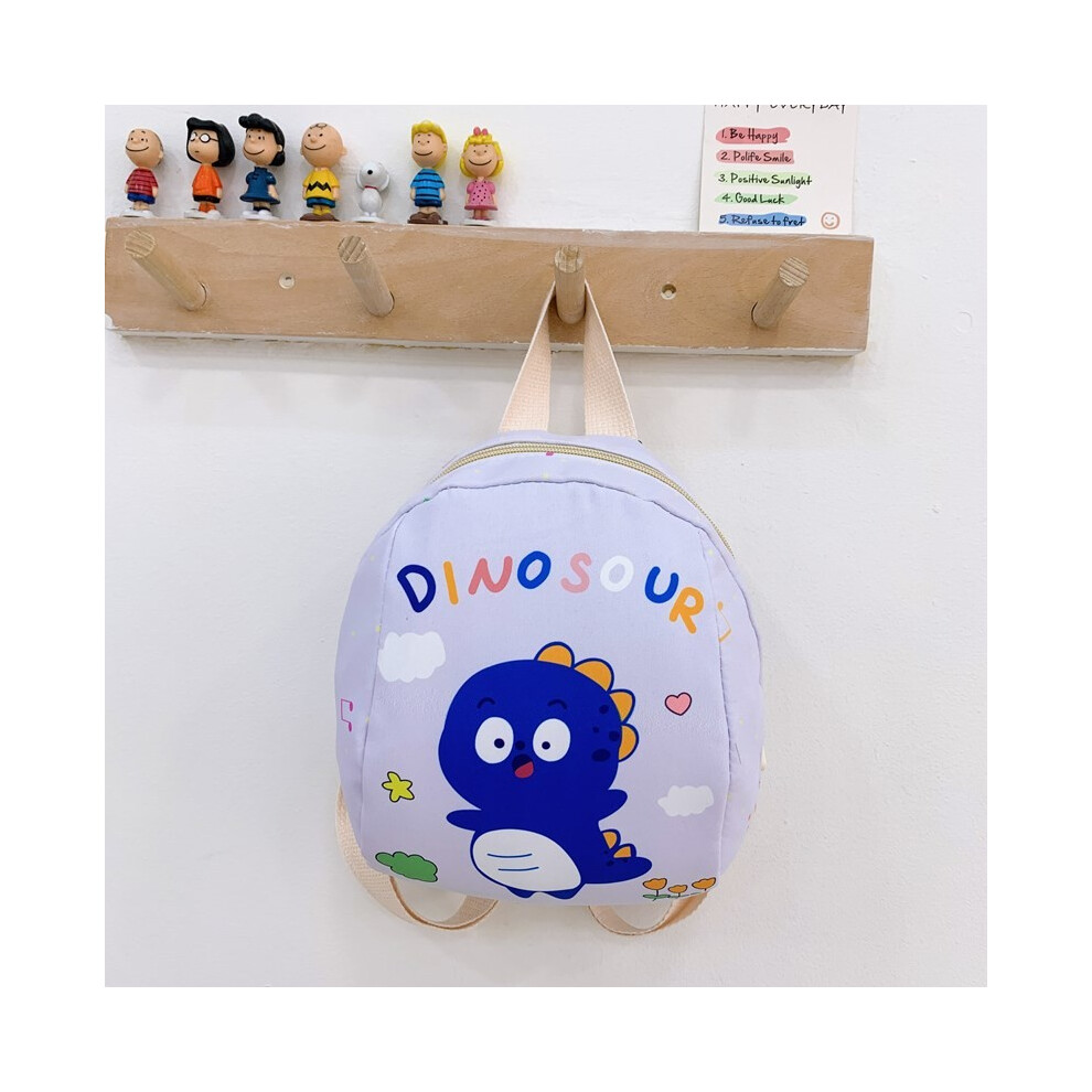(Purple Blue Dino) Kindergarten Adorable Stylish Backpack Kid Trendy Design Minimalist Functional-image-OPC-PGTBDJB-NEW