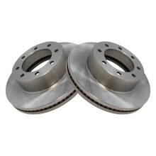 TRQ Vorderradbremsscheiben-Set, beluftet, kompatibel mit 2012   2022 Ford F-250 Super Duty, 2013   2022 F-350 Super Duty, 2013   2016 F-450 Super Duty