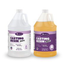 Kit di resina da colata Alumilite Amazing White da 2 galloni (1 gallone parte A + 1 gallone parte B) - Ideale per colare piccoli e grandi pezzi r