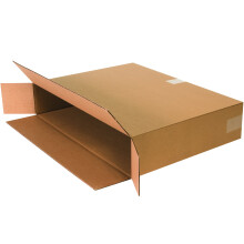 BOX USA 10 paket med sidolastande wellpappldor 24"""" L x 6"""" B x 18"""" H Kraft Frakt Packning och flyttning