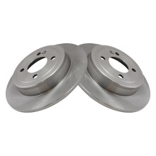 TRQ achterremschijven set massief compatibel met 2012-2022 Hyundai Accent 2012-2023 Kia Rio