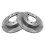 TRQ Achterste Remschijven Set Solid Compatibel met 2004-2009 Kia Spectra 3