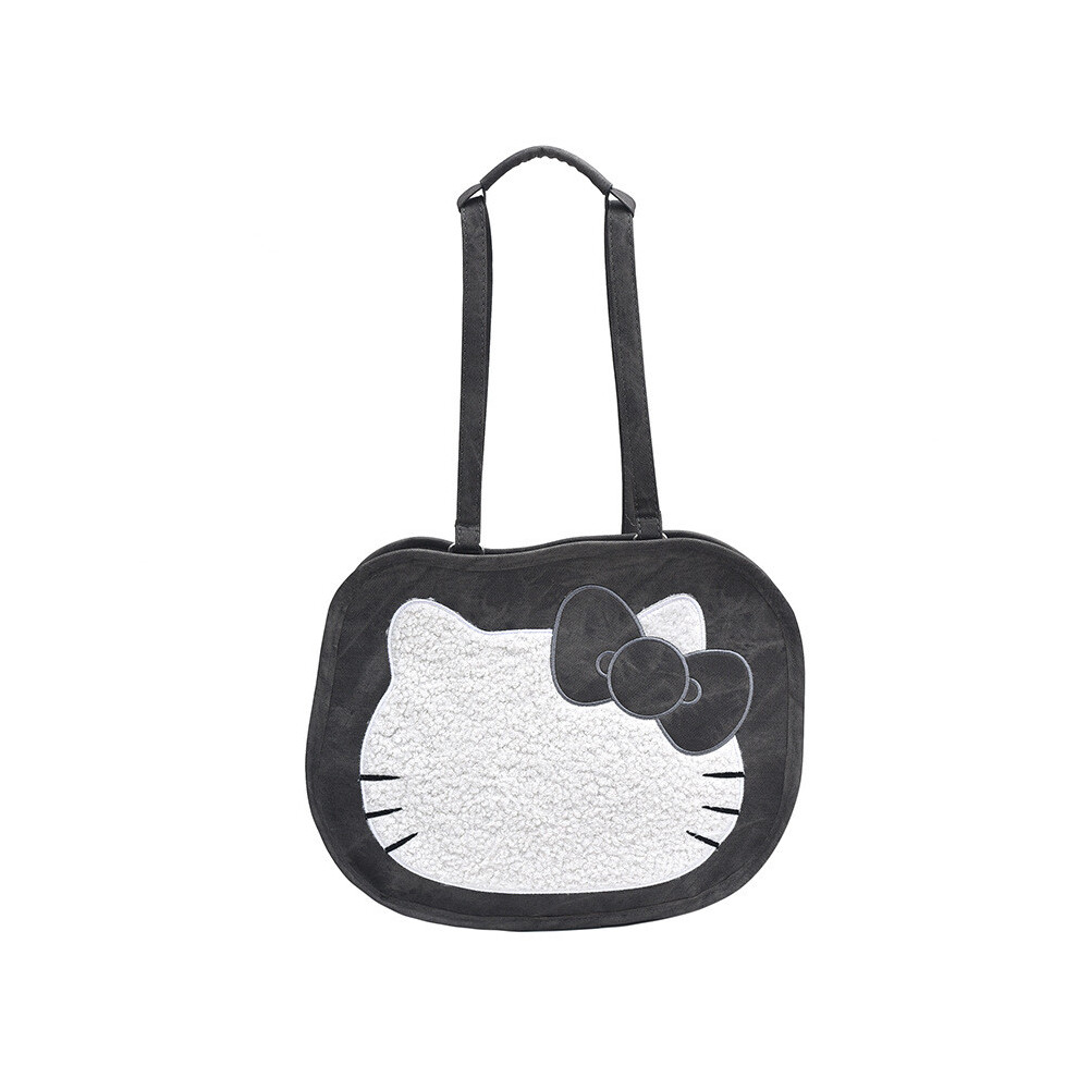 (Black) Playful And Fun Cartoon Cat Backpack In Stylish Leopard Print Durable Pu School For Material-image-OPC-PGTBF6B-NEW