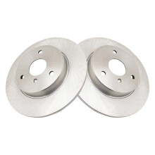 TRQ voorremschijven set massief compatibel met Smart Fortwo 2008-2015