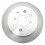 TRQ Rear Brake Rotors Set Solid Compatible with 2002-2003 Honda Civic 2
