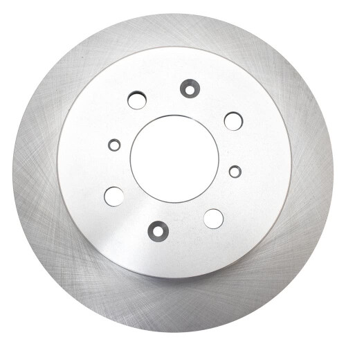 TRQ Rear Brake Rotors Set Solid Compatible with 2002-2003 Honda Civic 1