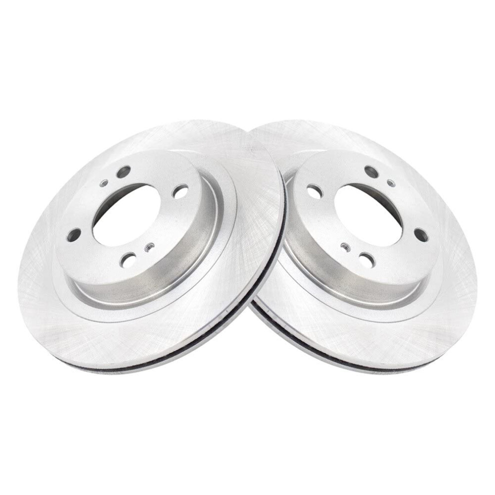 Trq Front Brake Rotors Set Vented Compatible With 2017-2020 Mitsubishi Mirage Mirage G4 191213786895