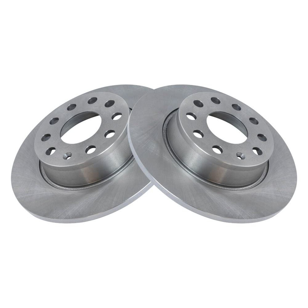 Trq Rear Disc Brake Rotor Pair Set For 2010-2018 A3 / 2010-2018 A3 Quattro / 2012 Beetle / 2010-2016 Eos / 2010-2018 Golf / 2012-2018 Gti / 2010-2015 191213769294