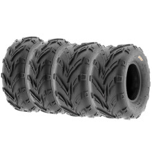 Conjunto de 4 pneus SunF A004 Go-Kart ATV 145/70-6 dianteiro e 16x6-8 traseiro todo terreno 6 PR Tubeless