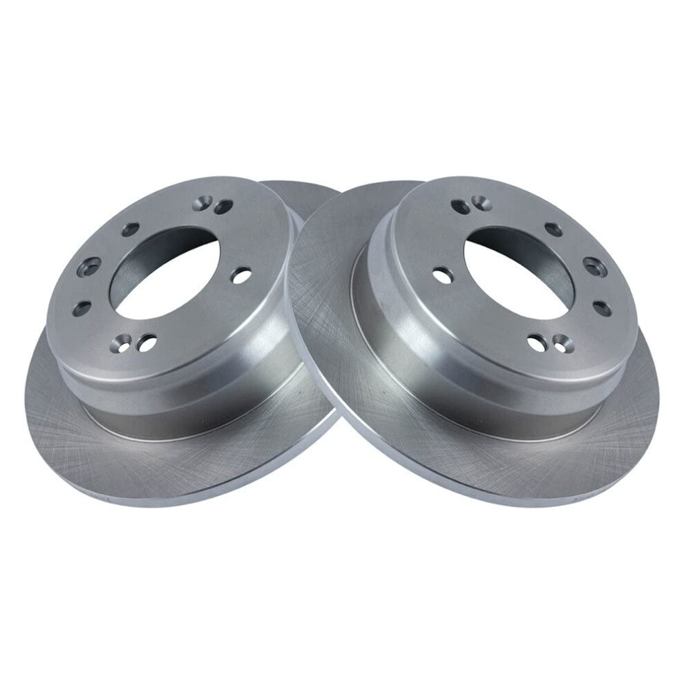 Trq Rear Brake Rotors Set Solid Compatible With 2010-2015 Hyundai Tucson 2011-2016 Kia Sportage 191213767849