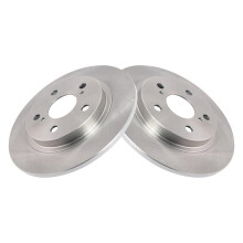 TRQ achterremschijven set massief compatibel met 2009-2010 Pontiac Vibe 2016 Scion iM 2008-2015 xB 2017-2018 Toyota Corolla iM 2009-2013 Matrix