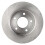 TRQ Rear Brake Rotors Set Solid Compatible with 2004-2013 Mazda 3 2