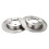 TRQ Rear Brake Rotors Set Solid Compatible with 2004-2013 Mazda 3 1
