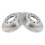 TRQ bakbroms rotorsats solid kompatibel med 2003-2008 Hyundai Tiburon 1
