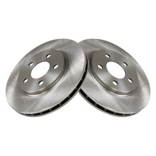 TRQ Front Brake Rotors Set Vent Compatible med 1996-2000 Dodge Caravan Plymouth Voyager