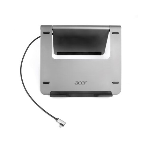 Acer Support für tragbare PCs mit integrierter 5-in-1-Dockingstation Grau