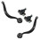 TRQ Front Lower Control Arm with Ball Joint Set Compatible with 2000-2006 BMW X5 1