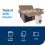 Tork Basic Centerfeed Χαρτί Wiper Άσπρο M2, Υψηλή Απορρόφηση, 6 x 600 Φύλλα, 121201 2