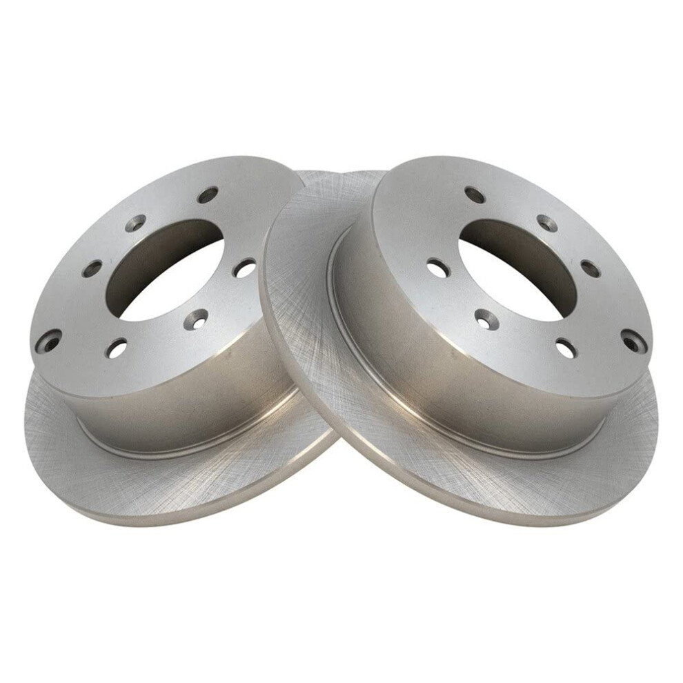 Trq Rear Brake Rotors Set Solid Compatible With 1999-2005 Hyundai Sonata 2001-2006 Kia Optima 191213754849
