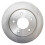 TRQ Rear Brake Rotors Set Solid Compatible with 2004-2013 Mazda 3 2