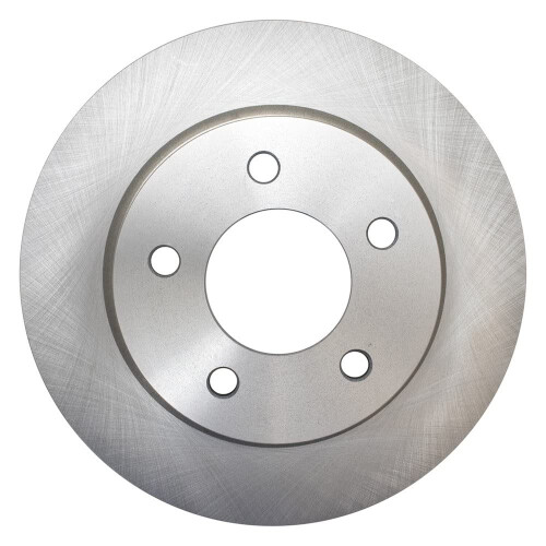 TRQ Rear Brake Rotors Set Solid Compatible with 2004-2013 Mazda 3 1