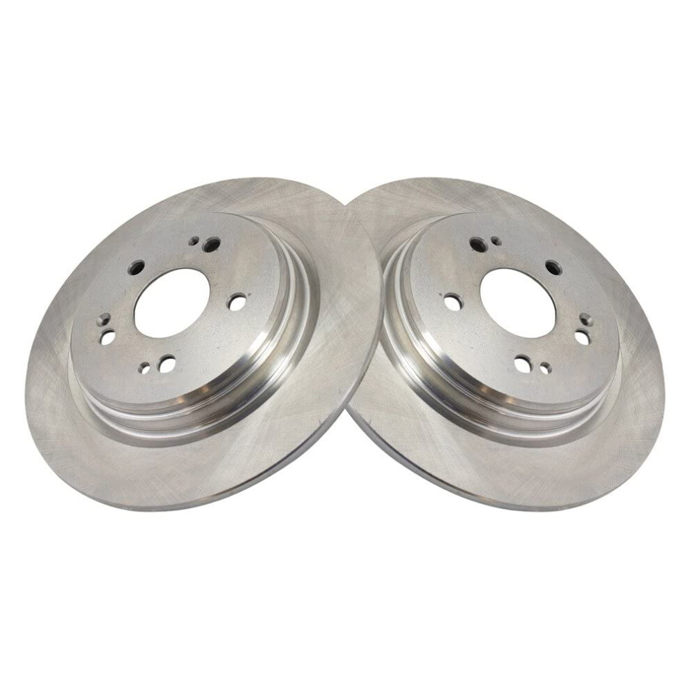 Trq Rear Brake Rotors Set Solid Compatible With 2015-2020 Acura Tlx 2017-2022 Honda Cr-V 191213142745