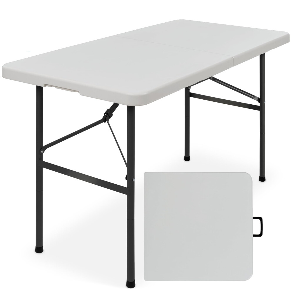 Photos - Outdoor Furniture Best Choice Products 4ft Plastic Folding Table Indoor Outdoor Heavy Duty Portable w/Handle Lock for Picnic Party Camping - L
