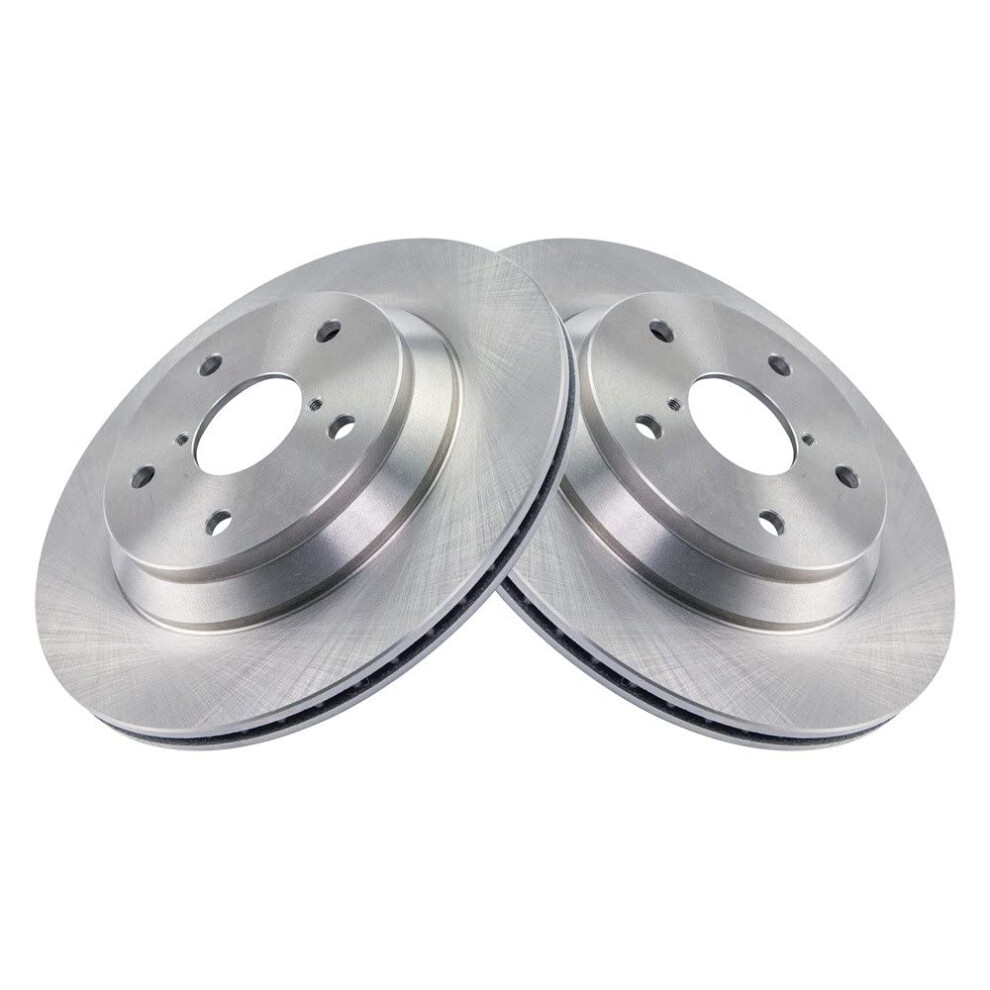 Trq Rear Brake Rotors Set Vented Compatible With 2019-2024 Subaru Forester 191213789476