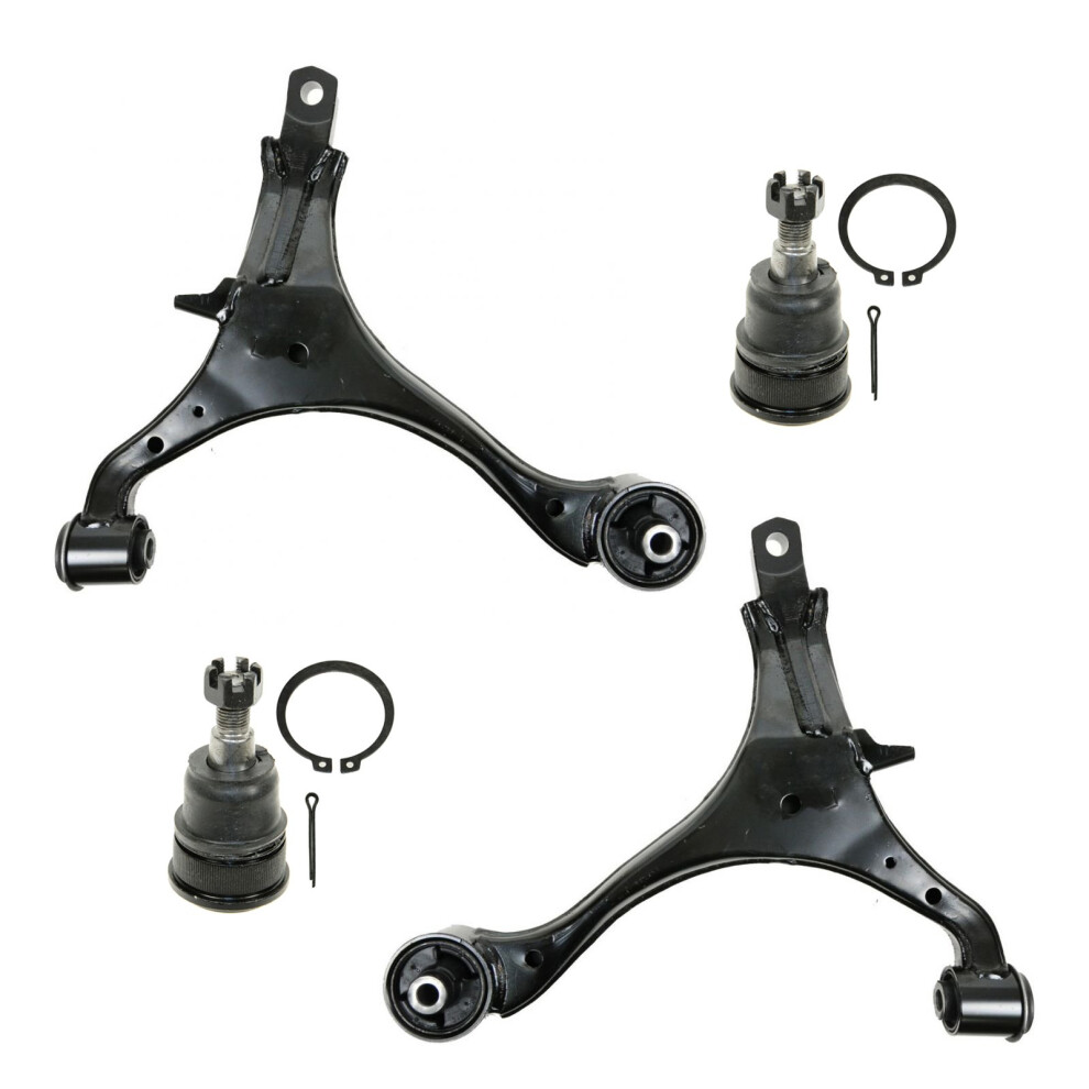 Trq Front Lower Control Arm With Ball Joint Set Compatible With 2002-2006 Honda Cr-V 191213625279