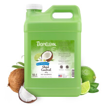 Tropiclean Deshedding Dog Shampoo Professional Dog Shampoo Actualizacin rpida Control de cachorros Safe en EE. UU. Lima y aroma de coco 2.5 gal