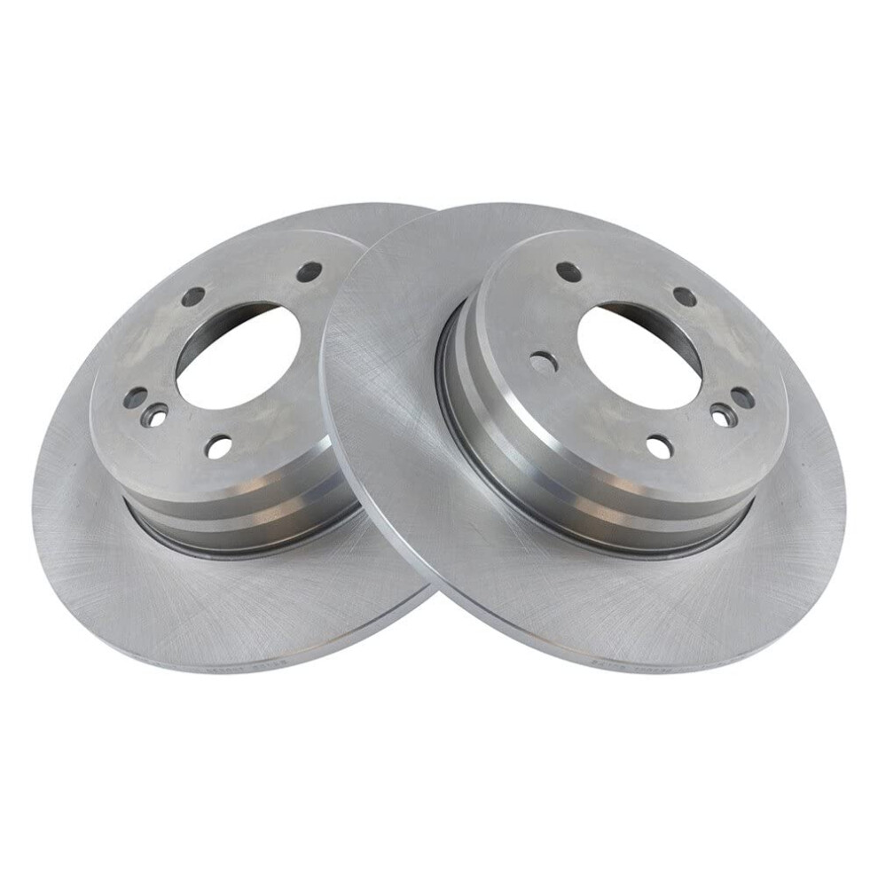Trq Rear Disc Brake Rotor Pair Set For C230 / C240 / C280 / C320 / C350 / C36 Amg / Clk320 / Clk350 / Clk430 / E300 / E320 / E430 / Slk280 / Slk300 / 191213779194