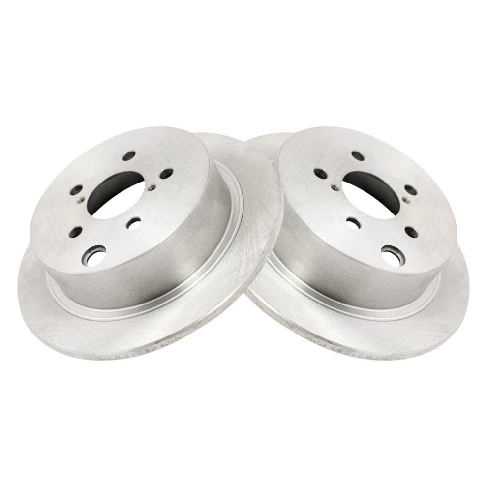 Trq Rear Brake Rotors Set Solid Compatible With 2016-2021 Subaru Crosstrek 2014-2018 Forester 2012-2021 Impreza 2013-2015 Xv Crosstrek 191213141700