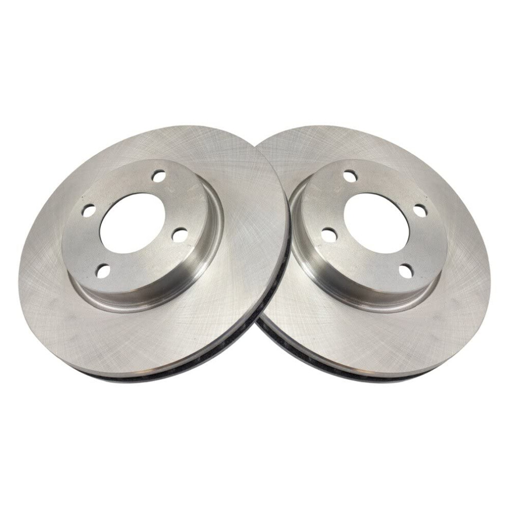 Trq Front Brake Rotors Set Vented Compatible With 2018-2022 Nissan Kicks 2020-2022 Versa 191213727485