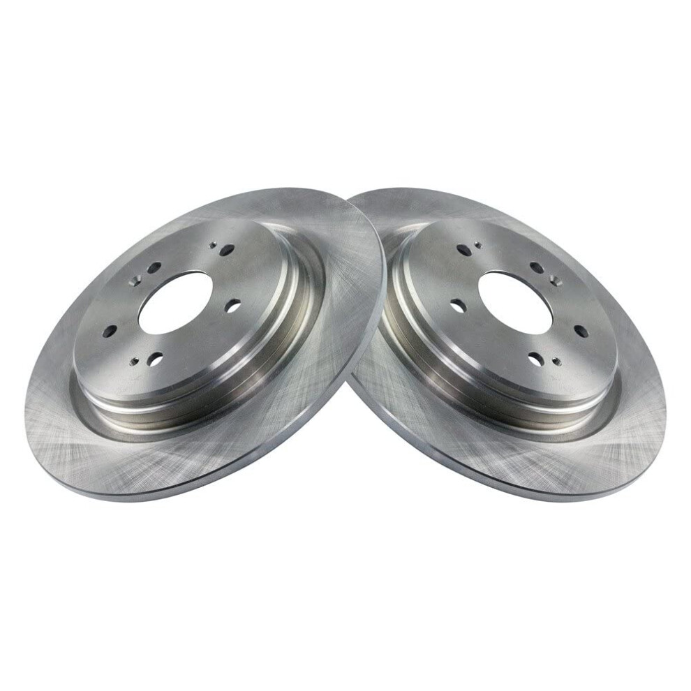 Trq Rear Brake Rotors Set Solid Compatible With 2019-2024 Acura Rdx 191213787328