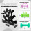 Dumbbell Neoprene 2-3-5lb pair + Plastic Rack 2