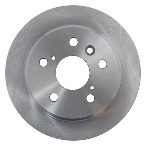 TRQ Rear Brake Rotors Set Solid Compatible with 1995-1999 Toyota Avalon 1